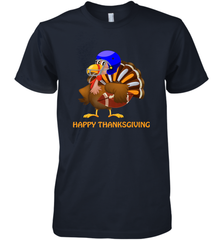 Cool Happy Thanksgiving Football Shirt Gobble Player Turkey Men's Premium T-Shirt Men's Premium T-Shirt - FordPhuMy