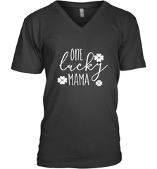 St Patricks Day Shirt One Lucky Mama Clover Shamrock Green Men's V-Neck Men's V-Neck - FordPhuMy