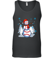 DABBING BASEBALL SNOWMAN _ Christmas Funny Men's Tank Top Men's Tank Top - FordPhuMy