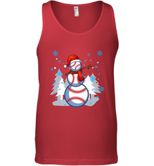 DABBING BASEBALL SNOWMAN _ Christmas Funny Men's Tank Top Men's Tank Top - FordPhuMy