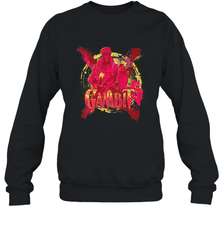 Marvel X Men Gambit Retro 90s Crewneck Sweatshirt Crewneck Sweatshirt - FordPhuMy