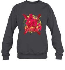 Marvel X Men Gambit Retro 90s Crewneck Sweatshirt Crewneck Sweatshirt - FordPhuMy