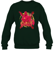 Marvel X Men Gambit Retro 90s Crewneck Sweatshirt Crewneck Sweatshirt - FordPhuMy
