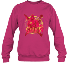 Marvel X Men Gambit Retro 90s Crewneck Sweatshirt Crewneck Sweatshirt - FordPhuMy