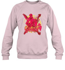 Marvel X Men Gambit Retro 90s Crewneck Sweatshirt Crewneck Sweatshirt - FordPhuMy
