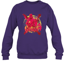Marvel X Men Gambit Retro 90s Crewneck Sweatshirt Crewneck Sweatshirt - FordPhuMy