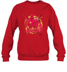 Marvel X Men Gambit Retro 90s Crewneck Sweatshirt Crewneck Sweatshirt - FordPhuMy