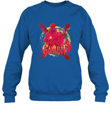 Marvel X Men Gambit Retro 90s Crewneck Sweatshirt Crewneck Sweatshirt - FordPhuMy