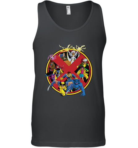 Marvel X Men Animated Series Logo Retro 90s Men's Tank Top Men's Tank Top / Black / XS Men's Tank Top - FordPhuMy