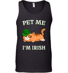 Pet Me I'm Irish Funny Cat Lover St. Patrick's Day Men's Tank Top Men's Tank Top - FordPhuMy