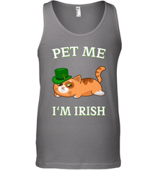 Pet Me I'm Irish Funny Cat Lover St. Patrick's Day Men's Tank Top Men's Tank Top - FordPhuMy
