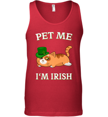 Pet Me I'm Irish Funny Cat Lover St. Patrick's Day Men's Tank Top Men's Tank Top - FordPhuMy