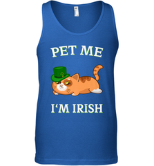 Pet Me I'm Irish Funny Cat Lover St. Patrick's Day Men's Tank Top Men's Tank Top - FordPhuMy