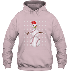 UGLY CHRISTMAS Baseball Snowman Holiday Santa Funny Men Gift Hooded Sweatshirt Hooded Sweatshirt - FordPhuMy