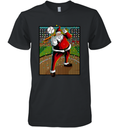 Baseball Santa Ugly Christmas Sports Graphic Print Design Men's Premium T-Shirt
