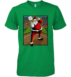 Baseball Santa Ugly Christmas Sports Graphic Print Design Men's Premium T-Shirt