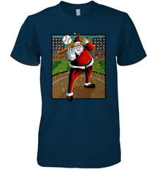 Baseball Santa Ugly Christmas Sports Graphic Print Design Men's Premium T-Shirt Men's Premium T-Shirt - FordPhuMy