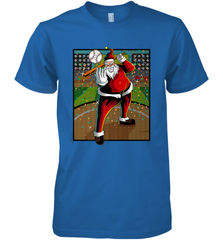 Baseball Santa Ugly Christmas Sports Graphic Print Design Men's Premium T-Shirt Men's Premium T-Shirt - FordPhuMy