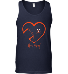 Virginia Cavaliers Football Inside Heart  Team Men's Tank Top