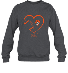 Oklahoma State Cowboys Football Inside Heart  Team Crewneck Sweatshirt Crewneck Sweatshirt - FordPhuMy