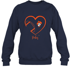 Oklahoma State Cowboys Football Inside Heart  Team Crewneck Sweatshirt