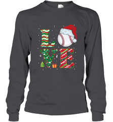 Funny Kid Boys Love Baseball Christmas Ball Santa Hat Gift Long Sleeve T-Shirt Long Sleeve T-Shirt - FordPhuMy