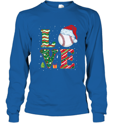 Funny Kid Boys Love Baseball Christmas Ball Santa Hat Gift Long Sleeve T-Shirt Long Sleeve T-Shirt - FordPhuMy