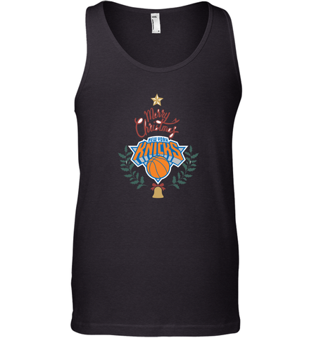 NBA New York Knicks Logo merry Christmas gilf Men's Tank Top Men's Tank Top / Black / XS Men's Tank Top - FordPhuMy