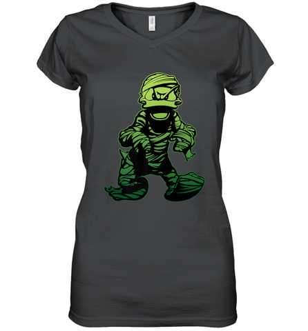 Disney Donald Duck Mummy Halloween Costume Women's V-Neck T-Shirt Women's V-Neck T-Shirt / Black / S Women's V-Neck T-Shirt - FordPhuMy
