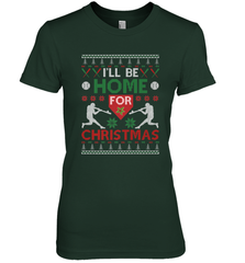 I'll Be Home for Christmas Baseball Gift For Men Women Kids Women's Premium T-Shirt Women's Premium T-Shirt - FordPhuMy