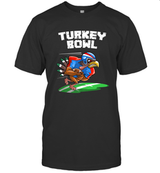 Cool Turkey Bowl _ Funny Thanksgiving Football Player Gift Men's T-Shirt