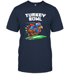 Cool Turkey Bowl _ Funny Thanksgiving Football Player Gift Men's T-Shirt