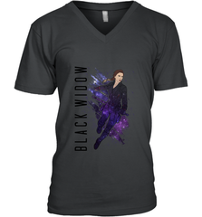 Avengers Endgame Black Widow Galaxy Painted Men's V-Neck Men's V-Neck - FordPhuMy