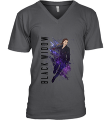 Avengers Endgame Black Widow Galaxy Painted Men's V-Neck Men's V-Neck - FordPhuMy