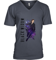 Avengers Endgame Black Widow Galaxy Painted Men's V-Neck Men's V-Neck - FordPhuMy