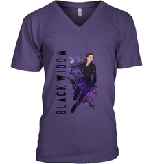 Avengers Endgame Black Widow Galaxy Painted Men's V-Neck Men's V-Neck - FordPhuMy