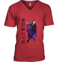 Avengers Endgame Black Widow Galaxy Painted Men's V-Neck Men's V-Neck - FordPhuMy