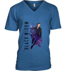 Avengers Endgame Black Widow Galaxy Painted Men's V-Neck Men's V-Neck - FordPhuMy