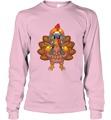 Cool Turkey Football Feathers Funny Thanksgiving Sports Gift Long Sleeve T-Shirt Long Sleeve T-Shirt - FordPhuMy