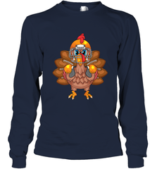 Cool Turkey Football Feathers Funny Thanksgiving Sports Gift Long Sleeve T-Shirt Long Sleeve T-Shirt - FordPhuMy