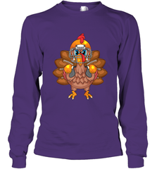 Cool Turkey Football Feathers Funny Thanksgiving Sports Gift Long Sleeve T-Shirt Long Sleeve T-Shirt - FordPhuMy