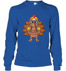 Cool Turkey Football Feathers Funny Thanksgiving Sports Gift Long Sleeve T-Shirt Long Sleeve T-Shirt - FordPhuMy