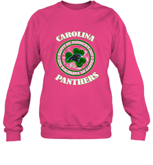 NFL Carolina Panthers Logo Happy St Patrick's Day Crewneck Sweatshirt Crewneck Sweatshirt - FordPhuMy