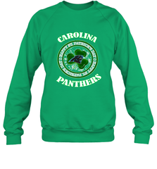 NFL Carolina Panthers Logo Happy St Patrick's Day Crewneck Sweatshirt Crewneck Sweatshirt - FordPhuMy