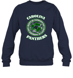 NFL Carolina Panthers Logo Happy St Patrick's Day Crewneck Sweatshirt