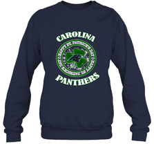 NFL Carolina Panthers Logo Happy St Patrick's Day Crewneck Sweatshirt Crewneck Sweatshirt - FordPhuMy