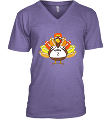 Cool Thanksgiving Football Shirt _ Gobble Player Turkey Gift Men's V-Neck Men's V-Neck - FordPhuMy