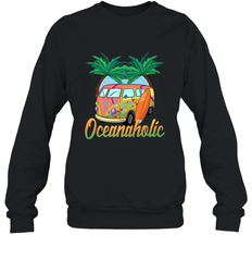 Retro Surfer Love Surfing Beach Party Tropical Vacay Crewneck Sweatshirt
