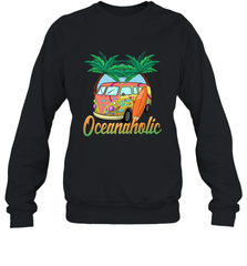 Retro Surfer Love Surfing Beach Party Tropical Vacay Crewneck Sweatshirt Crewneck Sweatshirt - FordPhuMy