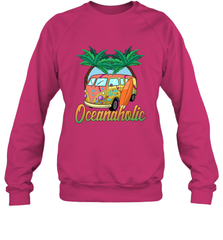 Retro Surfer Love Surfing Beach Party Tropical Vacay Crewneck Sweatshirt Crewneck Sweatshirt - FordPhuMy